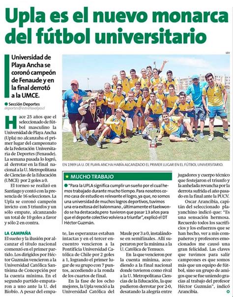 UPLA es el nuevo monarca del fútbol universitario ...