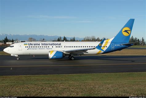 UR MXA Ukraine International Airlines Boeing 737 8 MAX ...