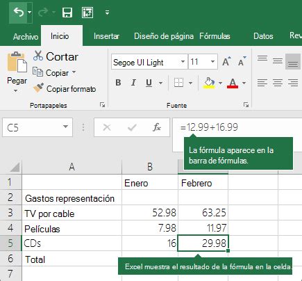 Usar Excel como calculadora   Excel