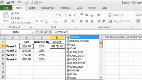 Use Excel To Work Out Percentages   YouTube