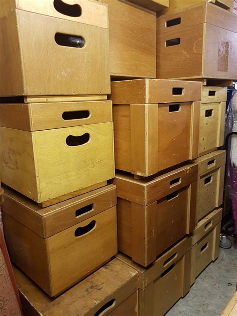 Used very large wooden storage boxes, ideal for toys and ...