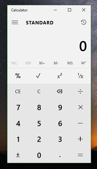 Useful Calculator keyboard shortcuts in Windows 10
