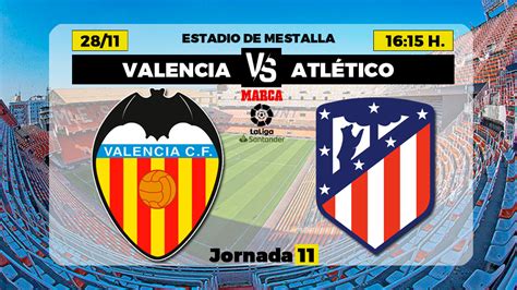 Valencia Atlético de Madrid: horario y dónde ver hoy por ...