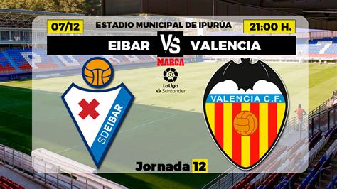 Valencia CF: Eibar   Valencia: horario y dónde ver hoy por TV el ...
