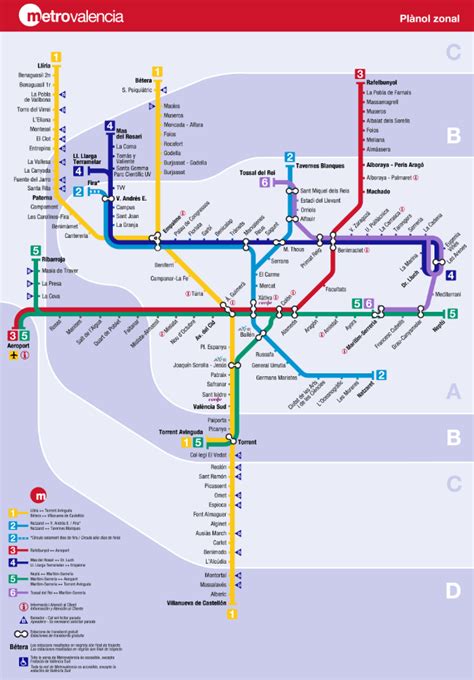 Valencia Plano Metro