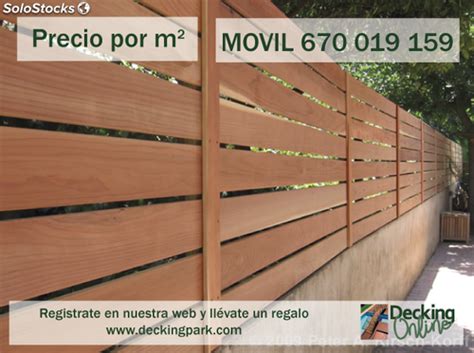 Vallas y paredes de madera sintética para exteriores