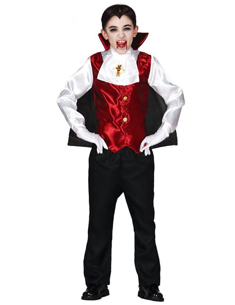 Vampirgraf Kostüm für Jungen Halloween Kostüm schwarz rot ...