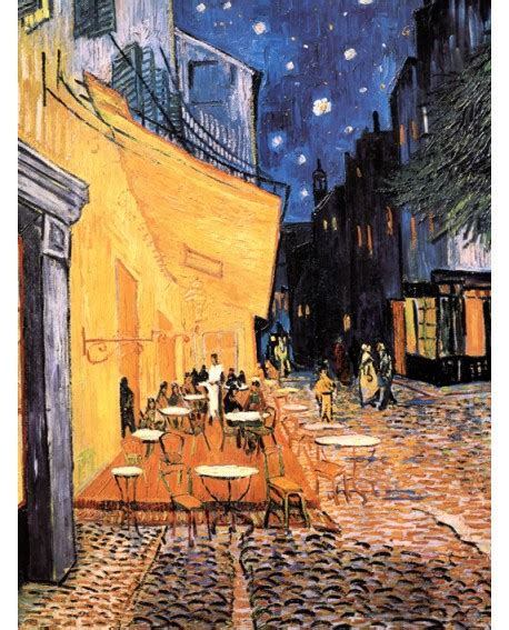 Van Gogh La Terraza del cafe de Paris   Cuadro ...