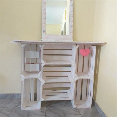 Vanity | Cajas de madera ideas, Muebles con cajas, Muebles ...