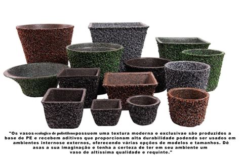 Vaso ecológico floreira   Minas Gramados   Distribuídora ...