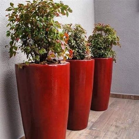 Vaso Grande Para Plantas Em Fibra Estilo Ceramica ...