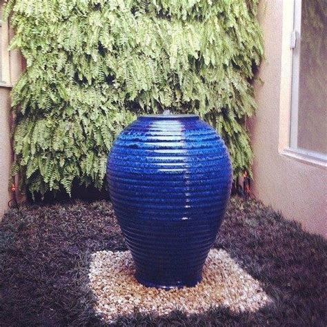Vaso para Fonte Vietnamita Cerâmica Importado Grande Azul ...