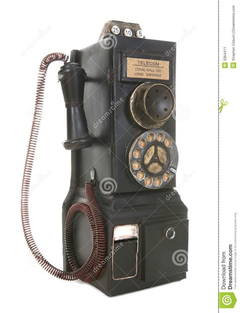 Vecchio Telefono Di Paga Dell annata Immagine Stock   Immagine di ...