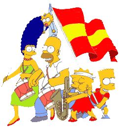 Vecinos de Oleiros » Bandera Simpsons España
