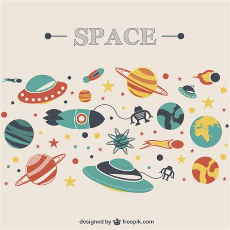 Vector dibujos de espacio | Descargar Vectores gratis