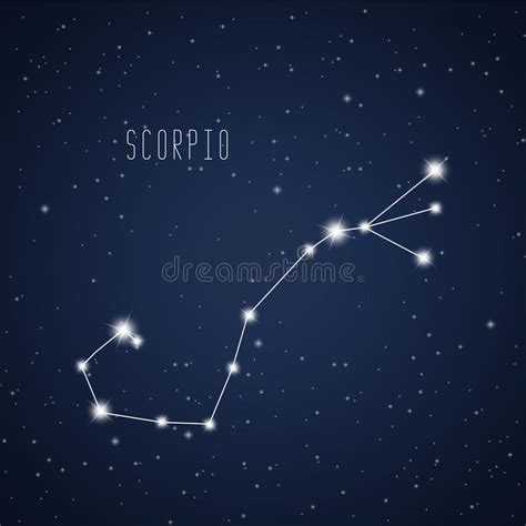 Vector Illustration Of Scorpio Constellation Stock Vector ...