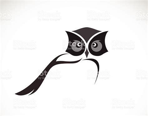 Vector image of an owl design on white background | búhos ...