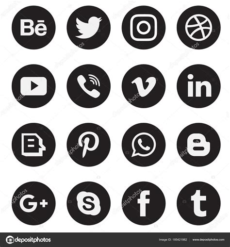 Vector: redes sociales iconos | Colección Iconos Redes ...