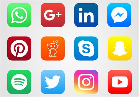 Vectores Gratis Redes Sociales | Iconos para Aplicaciones ...