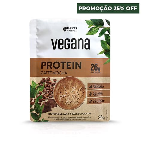 Vegana Protein Caffè Mocha Dose Única 36g   Hart s Natural