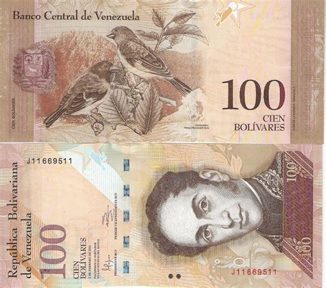 VENEZUELA 100 Bolivares Banknote World Paper Money UNC ...