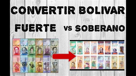 Venezuela como saber convertir Bolivar fuerte a soberano ...