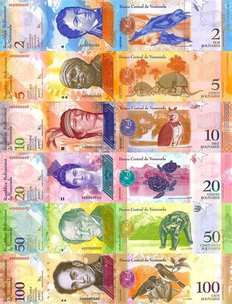Venezuela. Moneda actual: Bolívar fuerte. Billetes en ...