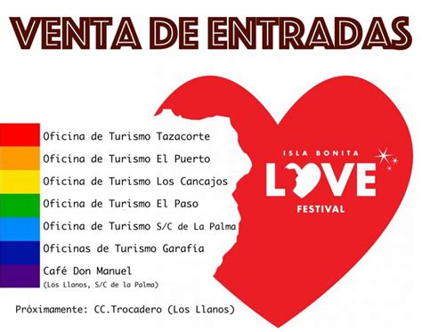 Venta de Entradas   Puntos Físicos | Isla Bonita Love Festival