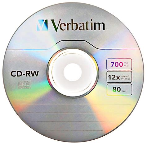 Verbatim Datalife Plus 12x Rewritable CD   80 Minute ...