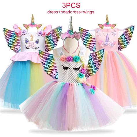Vestido de unicornio para fiesta de cumpleaños, vestidos ...