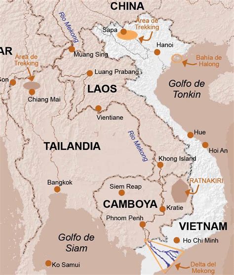 Viajar A Camboya Mapa