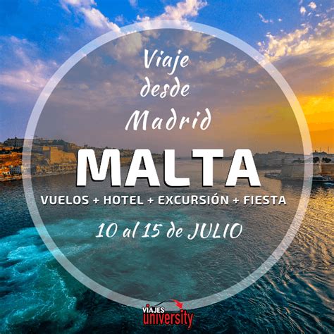 Viaje barato a Malta desde Madrid en Julio con Vuelos ...