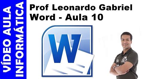 Vídeo aula   Informática   Word   Aula 10   YouTube