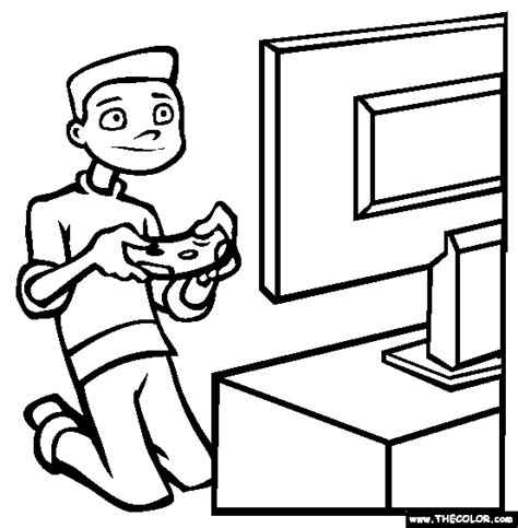 Video Games Coloring Page | Free Video Games Online ...