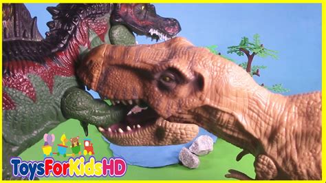 Videos de Dinosaurios para niños   Las Mejores Luchas de ...
