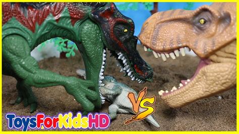 Videos de dinosaurios para niños Las Mejores Luchas de ...