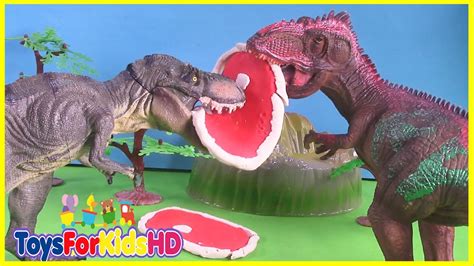 Videos de Dinosaurios para niños   Las Mejores Luchas de ...