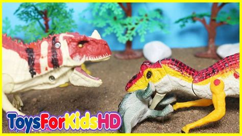 Videos de Dinosaurios para niños Luchas de Dinosaurios de ...