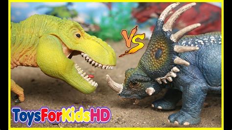 Videos de Dinosaurios para niños Tyrannosaurus Rex v/s Styracosaurus ...