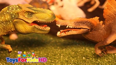 Videos de Dinosaurios para niñosT  Rex v/s Spinosaurio  ...