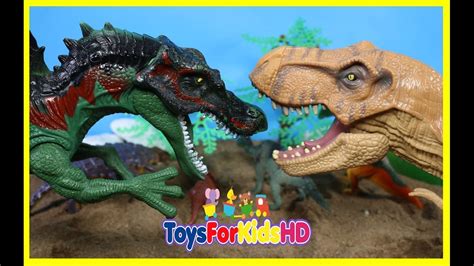 Videos de Dinosaurios Tyrannosaurus rex v/s Spinosaurio ...