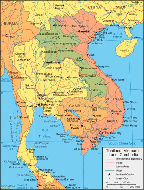 Vietnam Map and Satellite Image
