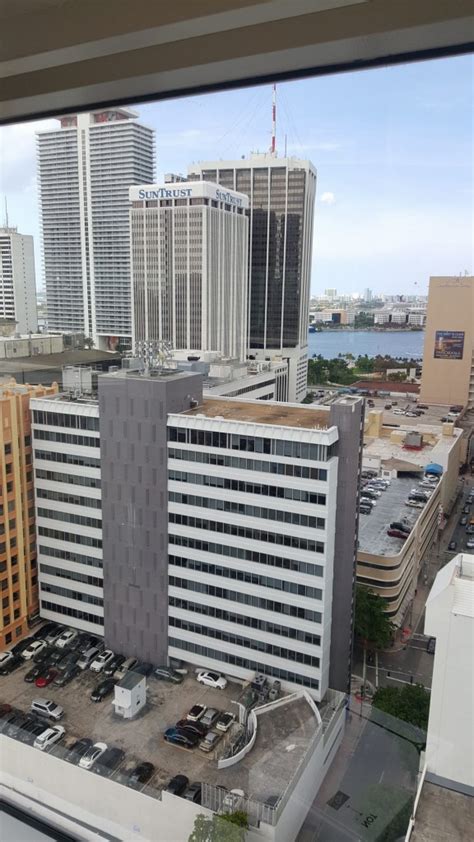View of Downtown Miami during the City National Bank ...