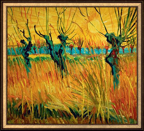 Vincent van Gogh: Painting  Willows at Sunset   1888  in ...