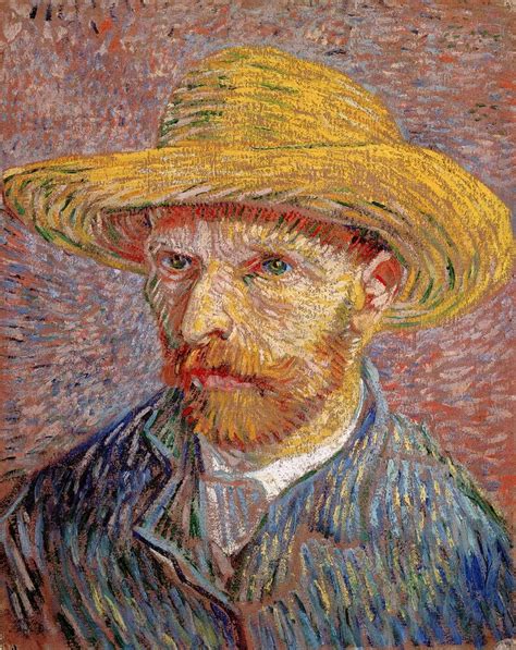 Vincent Van Gogh: Self Portraits: Portrait with Straw Hat ...