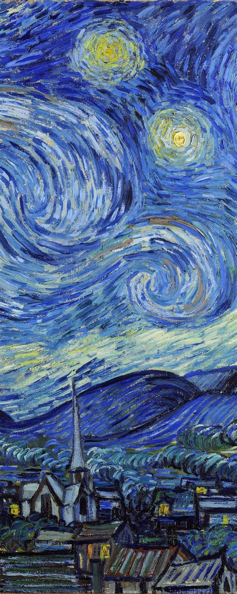 Vincent van Gogh, The Starry Night  detail , 1889 | Fondo ...