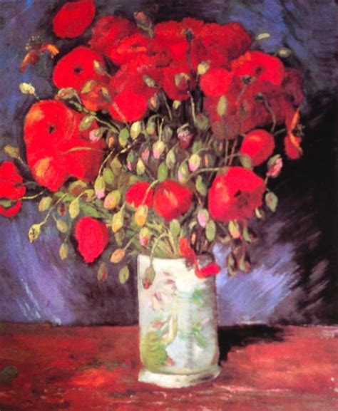 Vincent van Gogh. Vase with Red Poppies. Paris, Summer ...