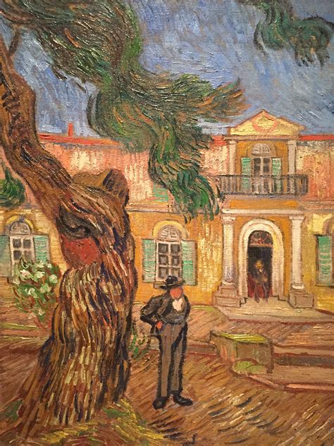 Vincent van Gogh  View of the Asylum with a Pine Tree ...