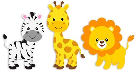 Vinilo infantil Safari cebra, jirafa y león | TeleAdhesivo.com