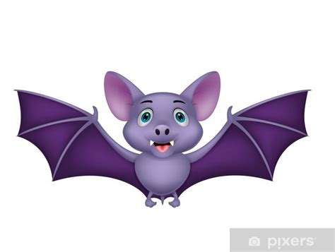 Vinilo Pixerstick Volador de dibujos animados Bat • Pixers Vivimos ...